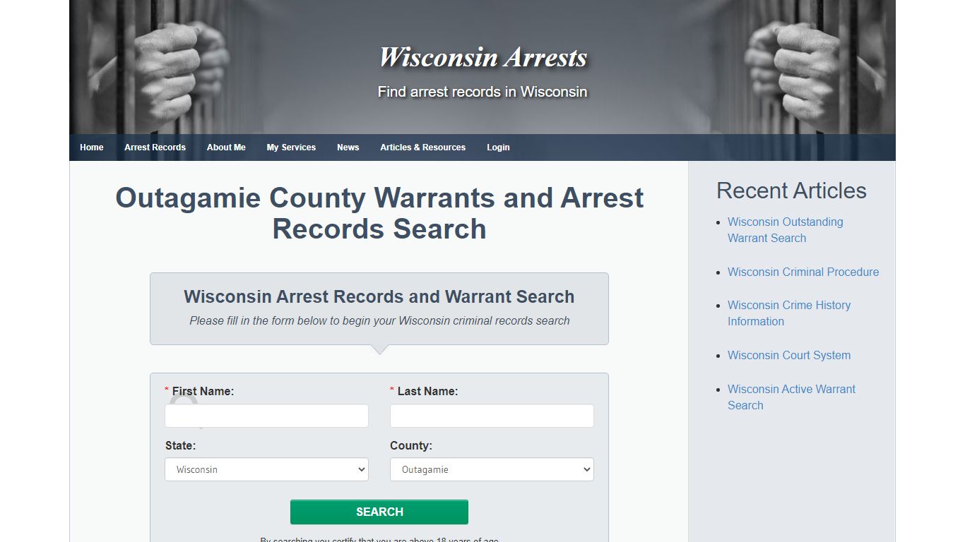 Outagamie County Warrants and Arrest Records Search ...