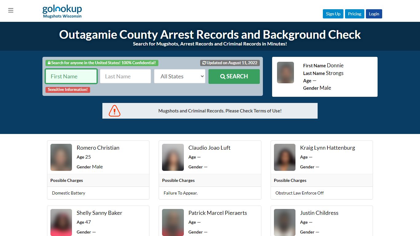 Outagamie County Mugshots, Outagamie County Arrest Records